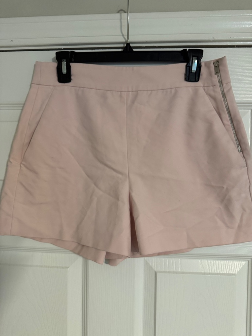 Zara Light Blush Pink Tailored Skort with Side Zip